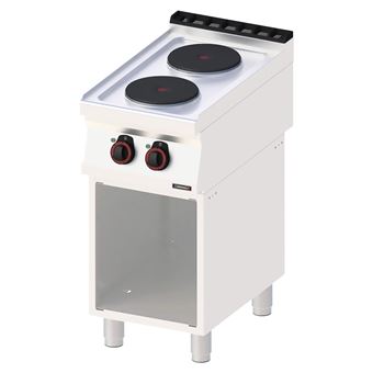 Fourneau électrique 2 feux avec soubassement 40 Casselin