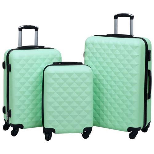 Vidaxl Ensemble De Valises Rigides 3 Pcs Menthe Abs 92415 - Image 3