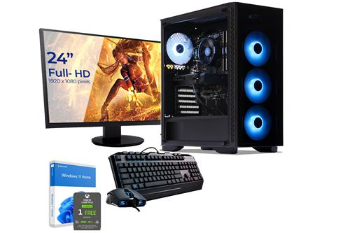 Sedatech Pack PC Gamer Expert Watercooling • Intel i5-12400F • RTX 3060 • 16 Go RAM • 1To SSD M.2 • Windows • Moniteur 23.6