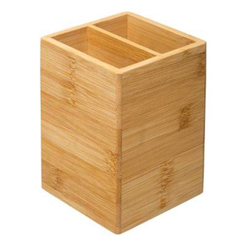 Non Communiqué Five Simply Smart - Pot À Ustensiles Carré "Bambou" 15Cm Naturel