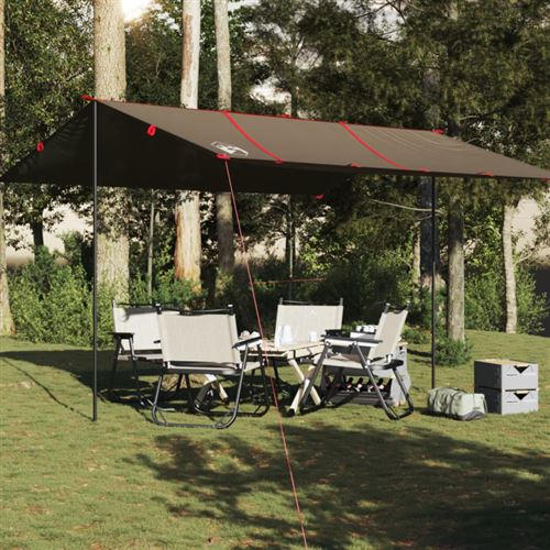 Vidaxx Camping-Markise wasserdicht 451x420 cm braun