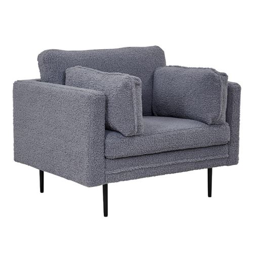 Paris Prix Gris Fauteuil Bouclette Boom - Foncé - Image 2