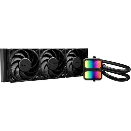 be quiet! Silent Loop 3 - Refroidisseur de processeur - Taille de radiateur : 360 mm - (pour : LGA1150, LGA1151, LGA1155, LGA1200, LGA1700, LGA1851, AM4, AM5, TR4, TR5) - base en cuivre et ailettes en aluminium nickelé - 120 mm - noir