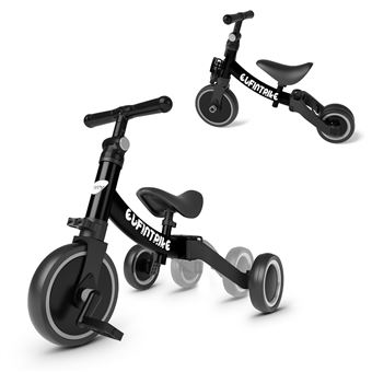 Besrey Tricycle Draisienne Velo Pour Les Enfants De 1 A 4 Ans Noir Tricycles Achat Prix Fnac