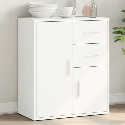 Vidaxl Blanc Buffet - Bois D'ingénierie - Image 3