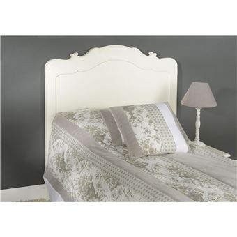 Tête de lit blanc cassé en acajou Apolline 90 cm - Amadeus - Blanc - Bois - 1