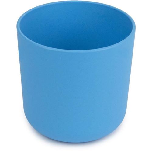 mill'o bébé - gobelet 100% biosourcée et biodégradable - sans bpa - micro-ondable - bleu d 8 x h 7,8 cm