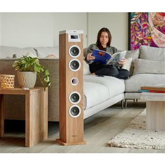 Tour De Son Madison Multimedia Amplifiée 200W USB, Lecteur CD, Radio FM Dab Bluetooth Colonne Chambre Salon