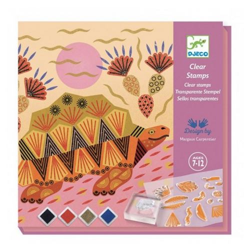 Tampons Transparents Djeco Motifs Et Pelages 4 Tableaux