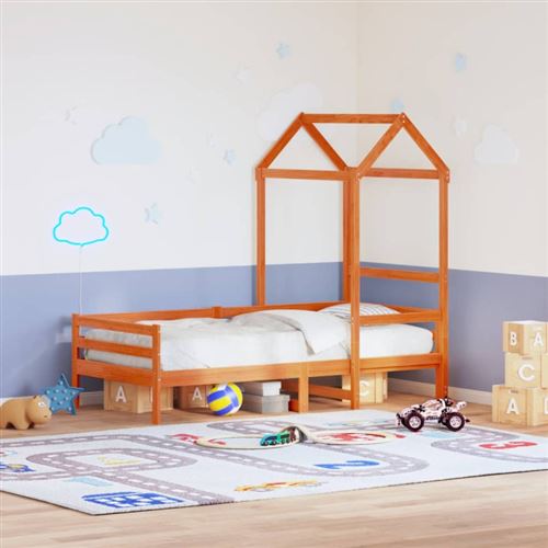 Toit de lit pour enfants 98x70x176,5 cm bois de pin massif