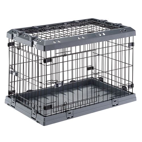 Meilleurs prix pour Ferplast Cage Pliable pour petits chiens SUPERIOR 75 Clôture métallique, avec Séparateur, Double verrouillage Gris