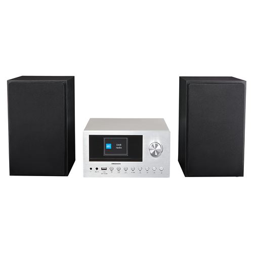 P85003 - Micro Syst&egrave;me Audio - DAB+ - WiFi - Lecteur CD - Bluetooth - Argent
