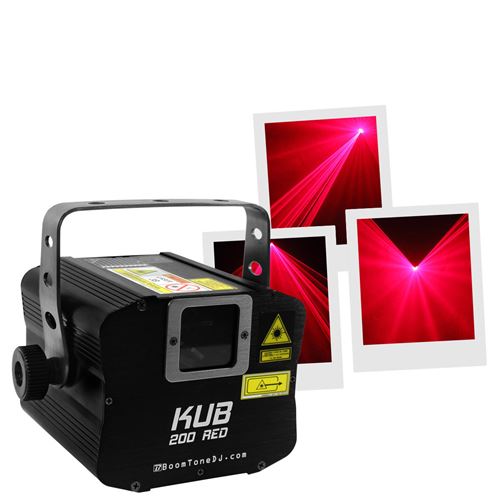 Laser Rouge BoomTone DJ KUB 200 RED