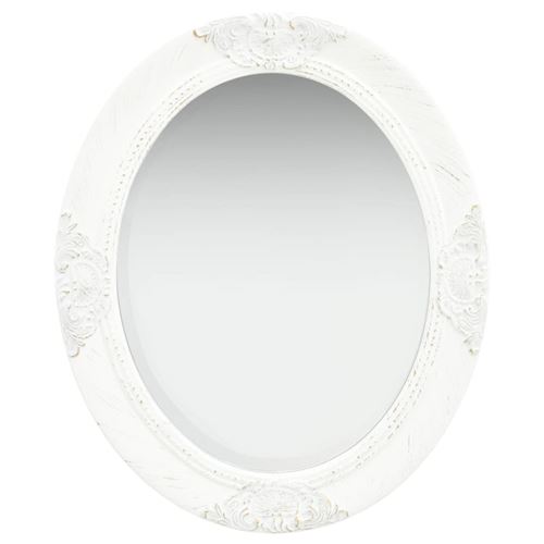vidaXL Miroir mural style baroque 50x60 cm Blanc