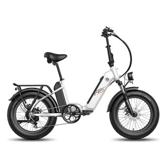 Vélo Electrique FF20 Polar 500W Double Batterie 10.4Ah*2 20 Fat Tire Pliant Blanc - 1