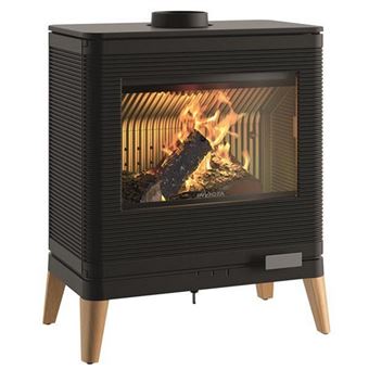Poêle à bois fonte 9kw noir Invicta p610449 - 1