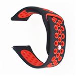 Bracelet en silicone creux bicolore pour Samsung Galaxy Watch Active - Rouge/Noir