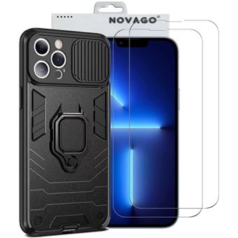 Coque - Honor - 90 5G - Rouge - Résistante - Support Pied Pliable + 3 Films Protection Verre