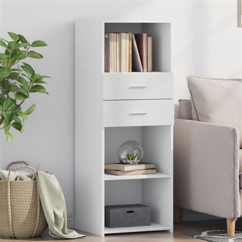 Vidaxl Blanc Buffet Haut 124 Cm - Image 3