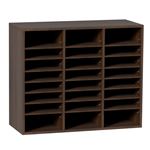 VEVOR Organisateur De Bureau En Bois 74x30,5x62cm 24 Compartiments 8 Rangées Et 3 Colonnes