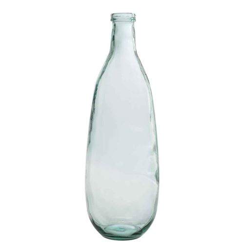Non Communiqué Transparent Vase Design En Verre "Bouteille" 75Cm