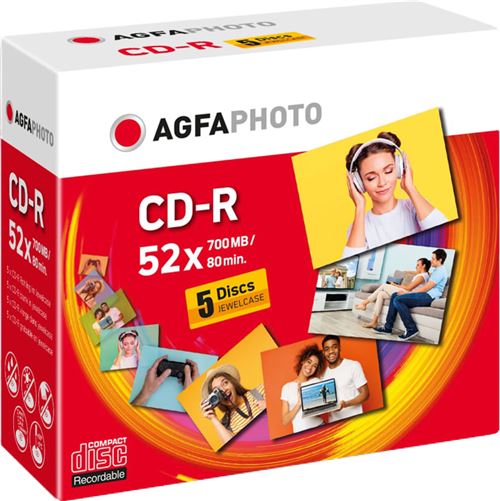Agfa Photo Cd-r 700 Mb (5xjewelcase)