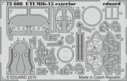 Uti Mig-15 Exterior For Eduard - 1:72e - Eduard Accessories