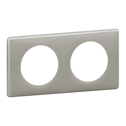 Non Communiqué Gris Legrand - Plaque De Finition 2 Postes Céliane Finition Laquée Inox