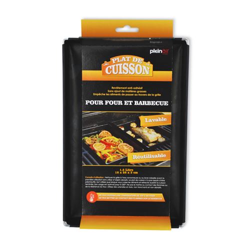 Plein Air - Plat de cuisson pour barbecue et four - 1.5L - Noir - Image 4