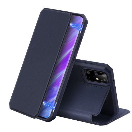 Etui en PU avec support couleur bleu pour Samsung Galaxy S20 Plus