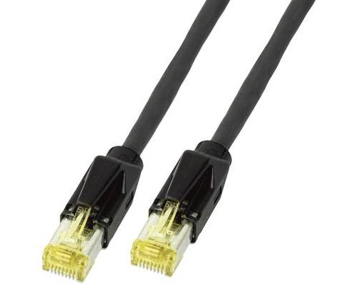 Câble Draka CAT 6A/S/FTP - [1x RJ45 mâle - 1x RJ45 mâle] - K8560SW.1 - 1.00 m - noir