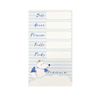 6 Cartes Prediction Baby Shower Bleu Autre Produit Derive Achat Prix Fnac