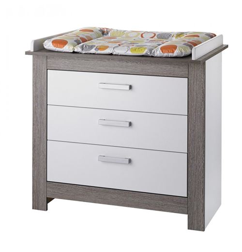 geuther marlene commode a langer - blanc/céruse - kit plan a langer inclus