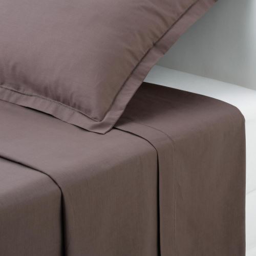Drap Plat 180x290cm Chocolat