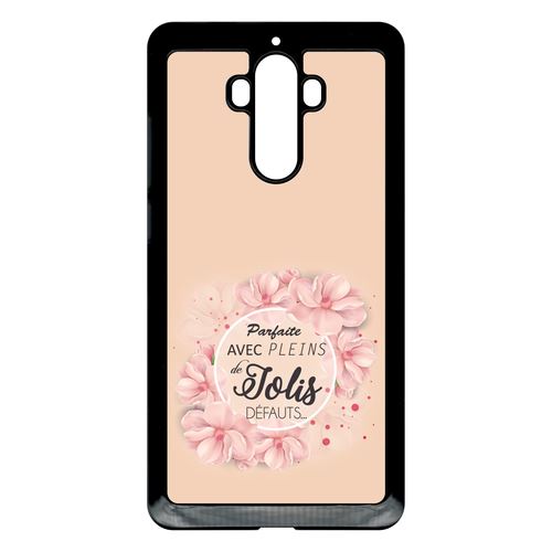 Coque Huawei Mate 9 Parfaite Avec Pleins De Jolis Defauts Fleurs Fond Rose 2