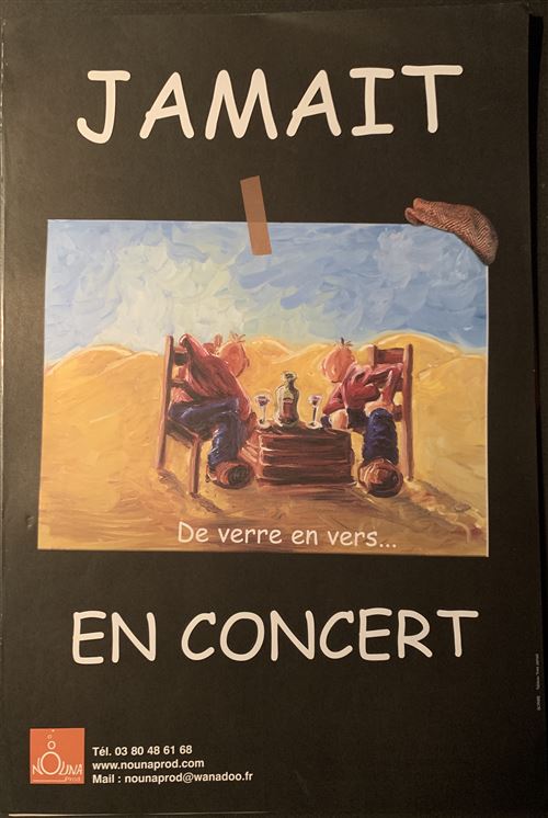 JAMAIT - de verres en vers... - En Concert - 40x60cm - Affiche