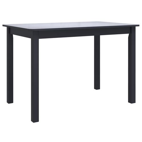 vidaXL Ensemble de salle à manger 5 pcs Bois d'hévéa Noir
