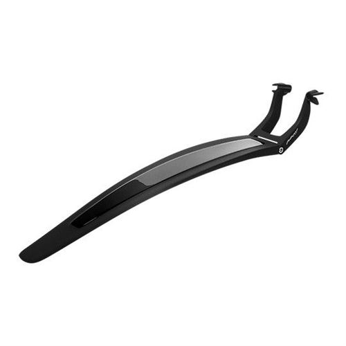 Garde boue route/vtt ar 26/27.5/29 polisport s-mud long noir fixation rail de selle