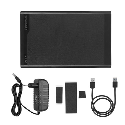 Boîtier de Disque Dur 33S88-RTK 3.5 pouces SATA pour Disque dur Portable pour Ordinateur de bureau (100-240V) (Noir EU)