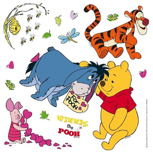 Minis Stickers Winnie L'Ourson Disney - 30 CM x 30 CM