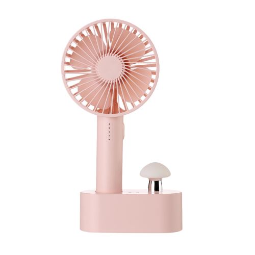 De Poche Mini Ventilateur Portable avec Lampe Champignon 2000Mah Batterie Rechargeable Usb CFYP096