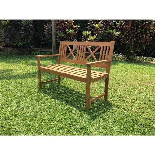 Banc De Jardin 120cm En Bois Exotique Eucalyptus Fsc 120 X 60 X 90 Cm Mobilier De Jardin Achat Prix Fnac