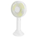 Mini Ventilateur à Main Portable avec Support Charge USB - Blanc