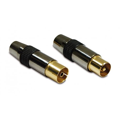 Connectique Audio / Vidéo Metronic Jeu De 2 Fiches M/F Diamètre 9.52 Mm