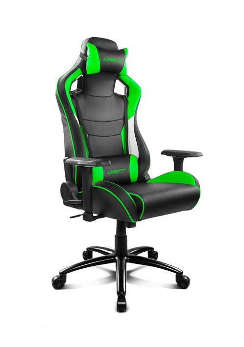 Drift dr400bg – Chaise Gaming, couleur noir et vert