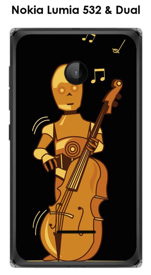 Coque Nokia Lumia 532 & Dual design dark-6PO