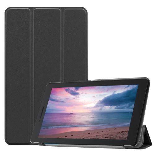 Étui de protection tri-pliée pour Lenovo Tab E8 TB-8304F - Noir
