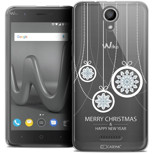 Coque Crystal Gel Wiko Harry (5 ) Extra Fine Noël 2017 - Christmas Balls