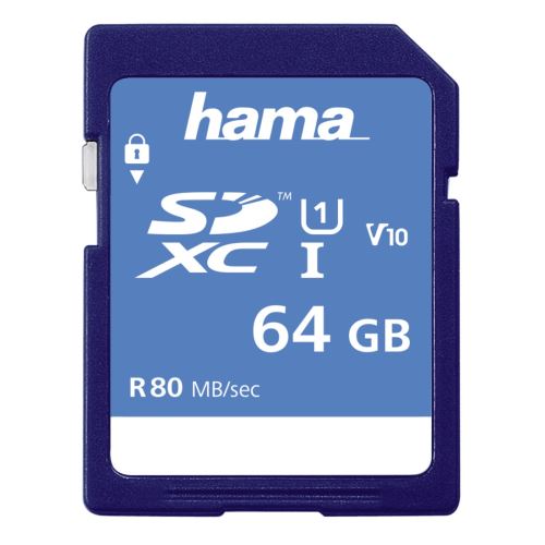 SDXC 64 GB classe 10 UHS-I 80 MB/S