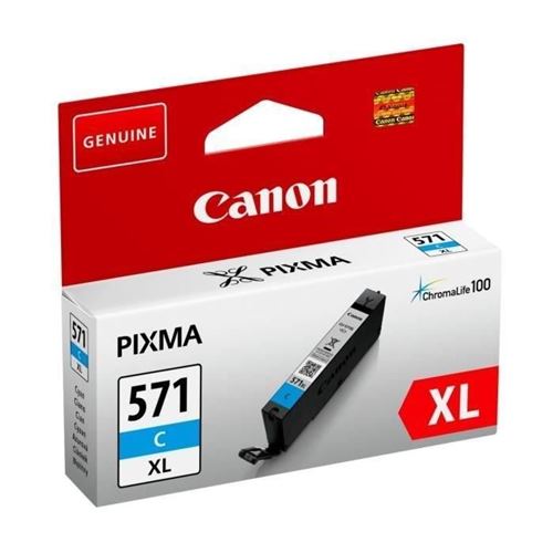 Cartouches Jet d'encre Canon Cli-571c Xl 11ml 715pages Cyan Cartouche D'encre